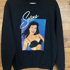 Black Selena Graphic Sweatshirt